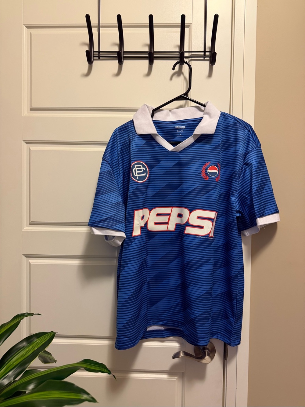 PEPSI Blue' Short Sleeve Soccer Jersey